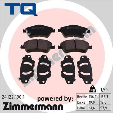 TQ TQ-BP0692 - Kit de plaquettes de frein, frein à disque cwaw.fr