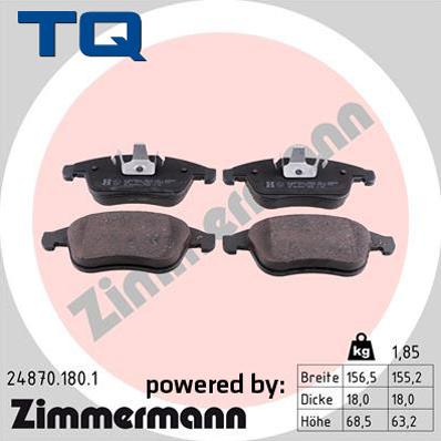 TQ 244827 - Kit de plaquettes de frein, frein à disque cwaw.fr