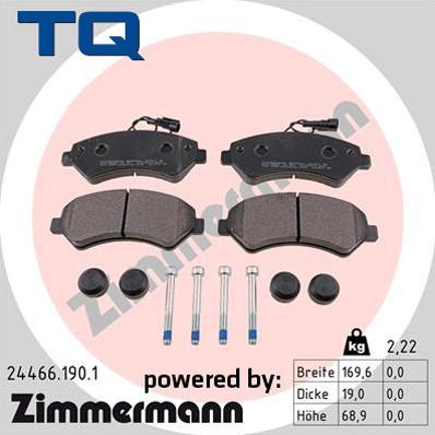 TQ 244879 - Kit de plaquettes de frein, frein à disque cwaw.fr