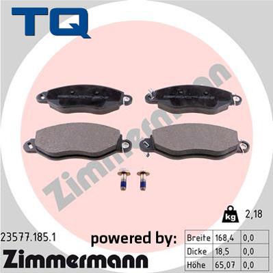 TQ 244796 - Kit de plaquettes de frein, frein à disque cwaw.fr