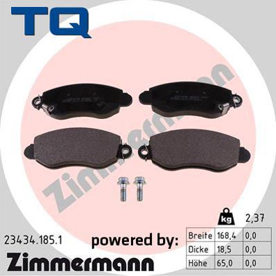 TQ 244792 - Kit de plaquettes de frein, frein à disque cwaw.fr