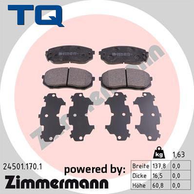 TQ 244746 - Kit de plaquettes de frein, frein à disque cwaw.fr