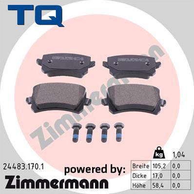 TQ TQ-BP0798 - Kit de plaquettes de frein, frein à disque cwaw.fr