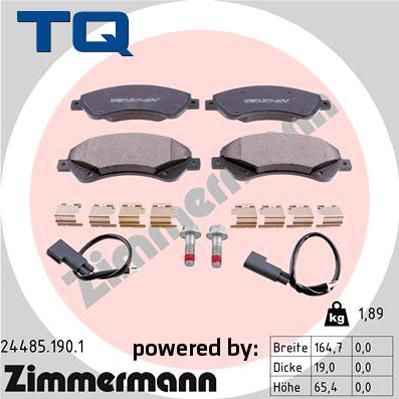 TQ 244743 - Kit de plaquettes de frein, frein à disque cwaw.fr