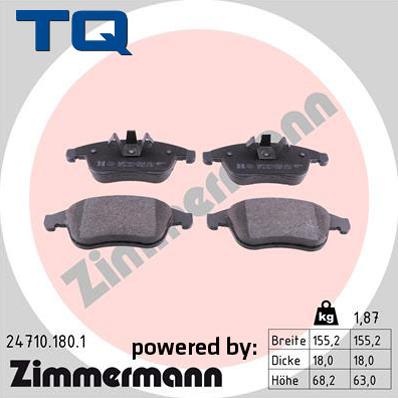 TQ 244756 - Kit de plaquettes de frein, frein à disque cwaw.fr