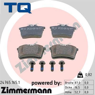 TQ 244758 - Kit de plaquettes de frein, frein à disque cwaw.fr