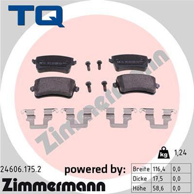 TQ 244752 - Kit de plaquettes de frein, frein à disque cwaw.fr