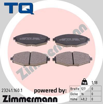 TQ 244712 - Kit de plaquettes de frein, frein à disque cwaw.fr