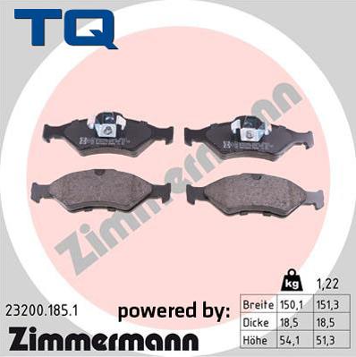 TQ 244785 - Kit de plaquettes de frein, frein à disque cwaw.fr