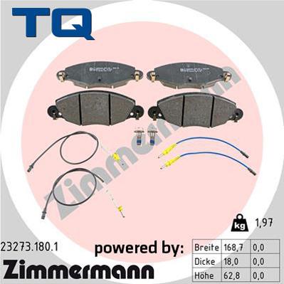 TQ 244788 - Kit de plaquettes de frein, frein à disque cwaw.fr