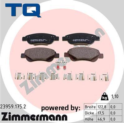 TQ 244730 - Kit de plaquettes de frein, frein à disque cwaw.fr