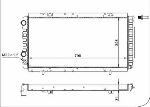 TQ 20040 - Radiateur, refroidissement du moteur cwaw.fr