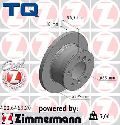 TQ 229490 - Disque de frein cwaw.fr