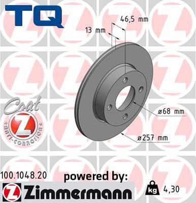 TQ 229445 - Disque de frein cwaw.fr