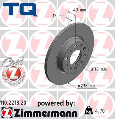 TQ 229456 - Disque de frein cwaw.fr