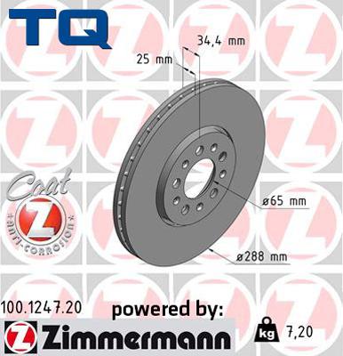 TQ 229450 - Disque de frein cwaw.fr