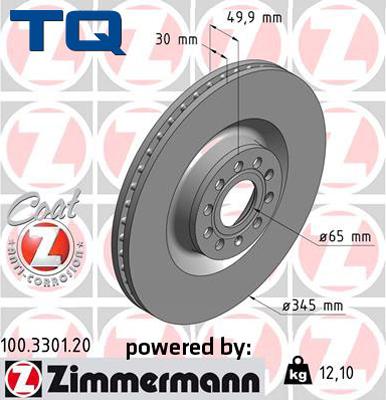 TQ TQ-BD0143 - Disque de frein cwaw.fr