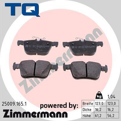 TQ 229554 - Kit de plaquettes de frein, frein à disque cwaw.fr