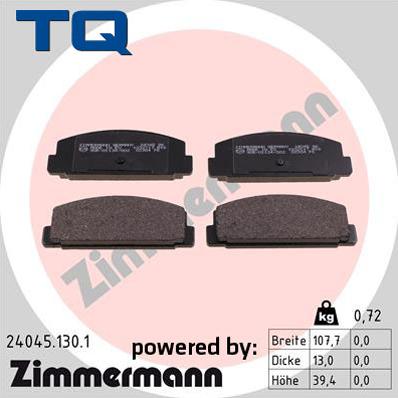 TQ 229539 - Kit de plaquettes de frein, frein à disque cwaw.fr