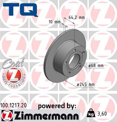 TQ 222594 - Disque de frein cwaw.fr