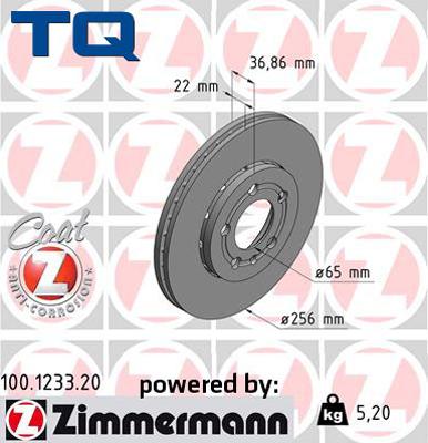 TQ TQ-BD0003 - Disque de frein cwaw.fr