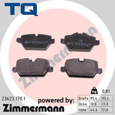 TQ TQ-BP0064 - Kit de plaquettes de frein, frein à disque cwaw.fr