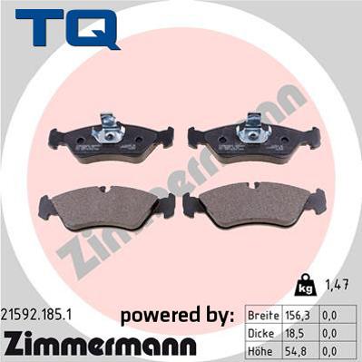 TQ TQ-BP0020 - Kit de plaquettes de frein, frein à disque cwaw.fr