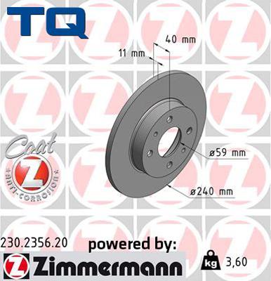 TQ 222655 - Disque de frein cwaw.fr