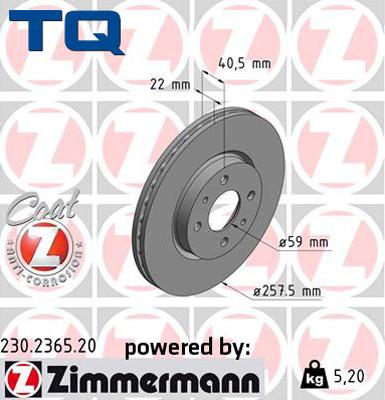 TQ 222656 - Disque de frein cwaw.fr