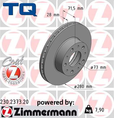 TQ 222660 - Disque de frein cwaw.fr