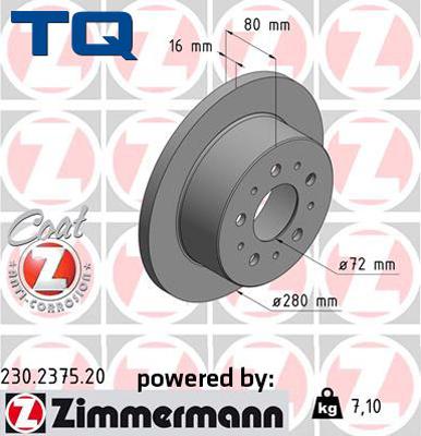 TQ 222662 - Disque de frein cwaw.fr