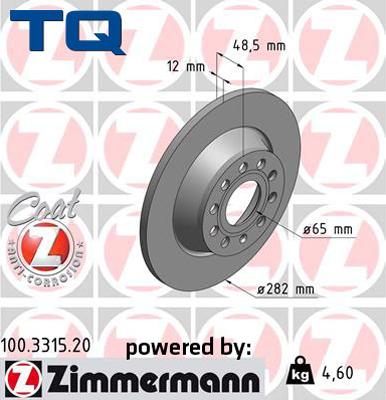 TQ TQ-BD0008 - Disque de frein cwaw.fr