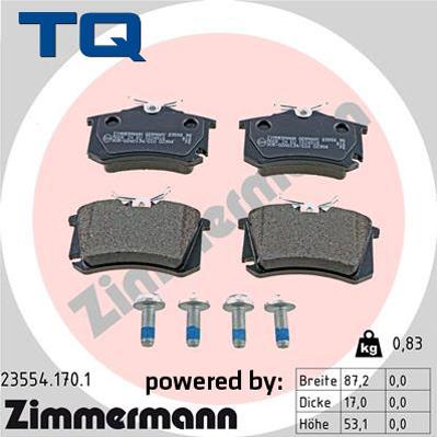 TQ 222689 - Kit de plaquettes de frein, frein à disque cwaw.fr