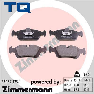 TQ TQ-BP0050 - Kit de plaquettes de frein, frein à disque cwaw.fr