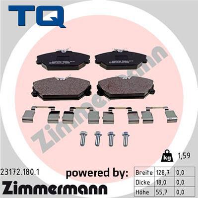 TQ 222676 - Kit de plaquettes de frein, frein à disque cwaw.fr