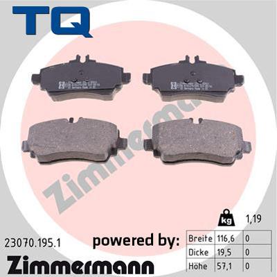 TQ 222671 - Kit de plaquettes de frein, frein à disque cwaw.fr