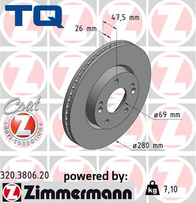 TQ 222744 - Disque de frein cwaw.fr