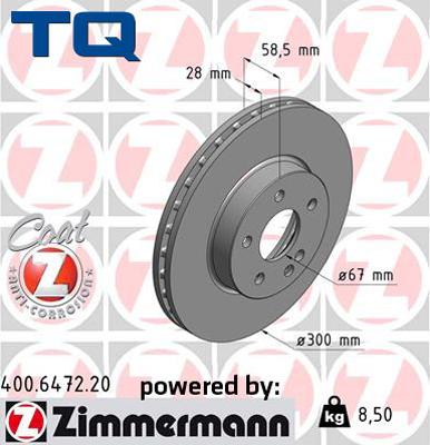 TQ 222755 - Disque de frein cwaw.fr