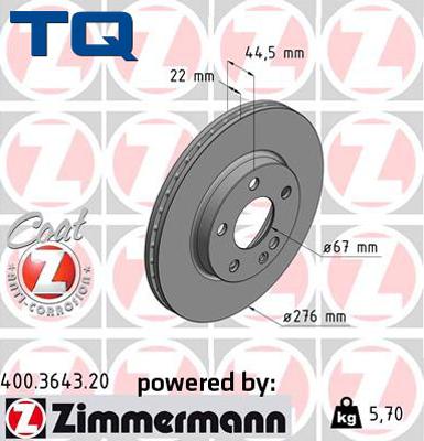 TQ 222752 - Disque de frein cwaw.fr