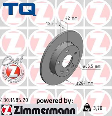 TQ TQ-BD0071 - Disque de frein cwaw.fr