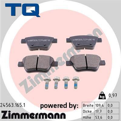 TQ 222721 - Kit de plaquettes de frein, frein à disque cwaw.fr