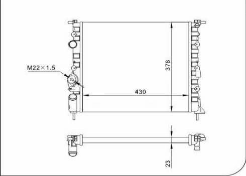 TQ 70044 - Radiateur, refroidissement du moteur cwaw.fr