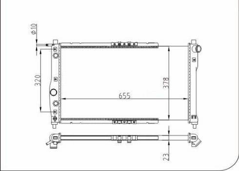 TQ 70041 - Radiateur, refroidissement du moteur cwaw.fr