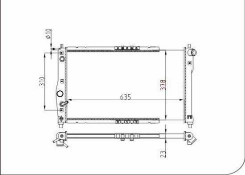 TQ 70039 - Radiateur, refroidissement du moteur cwaw.fr