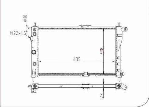 TQ 70038 - Radiateur, refroidissement du moteur cwaw.fr