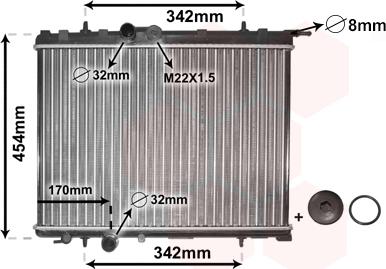 TQ TQ-40002189 - Radiateur, refroidissement du moteur cwaw.fr