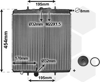 TQ TQ-40002188 - Radiateur, refroidissement du moteur cwaw.fr