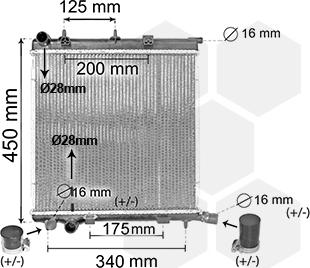 TQ TQ-40002368 - Radiateur, refroidissement du moteur cwaw.fr