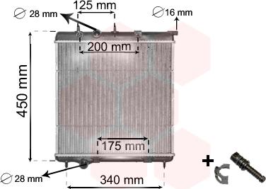 TQ TQ-40002298 - Radiateur, refroidissement du moteur cwaw.fr