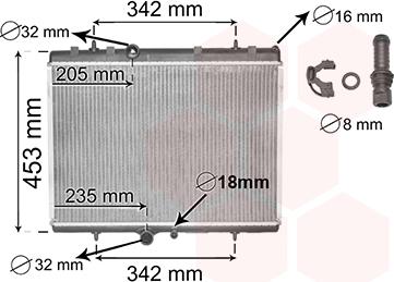 TQ TQ-40002249 - Radiateur, refroidissement du moteur cwaw.fr